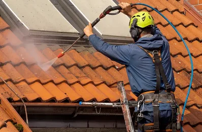 Démoussage et hydrofuge de toiture à Coadout